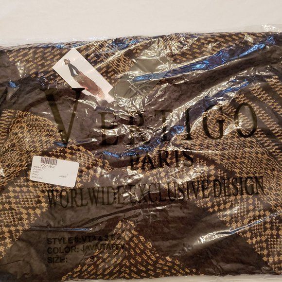 Vertigo Allover Print Fringe Kimono Cardigan NWT - Picture 5 of 16